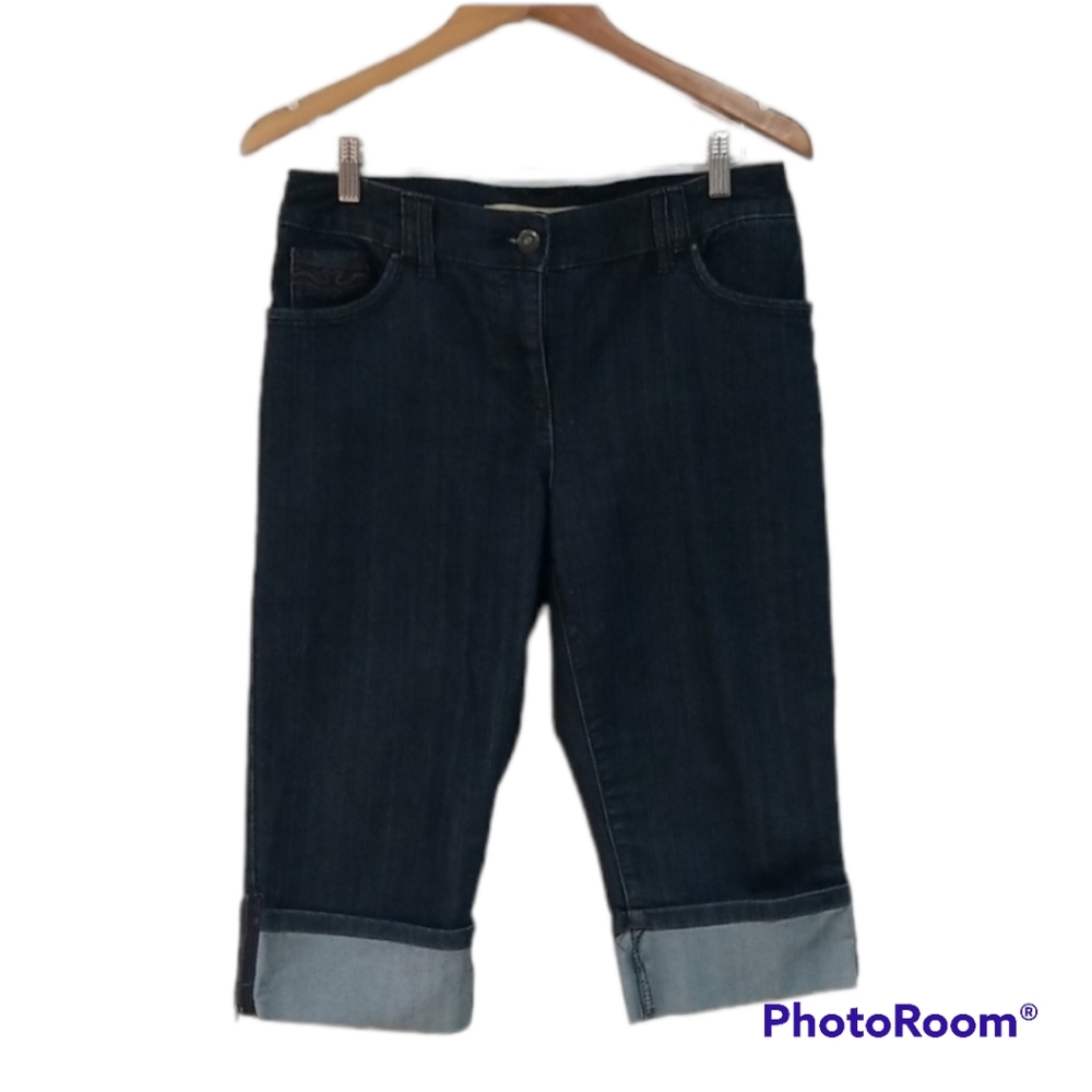 Contrast capri jeans by Reitmans size 10 petite